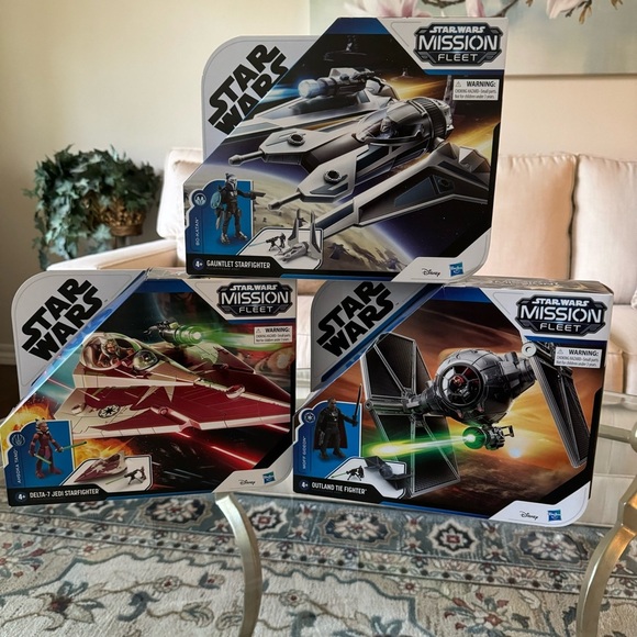 Disney Other - Star Wars Mission Fleet Three New Disney Hasbto Play Sets